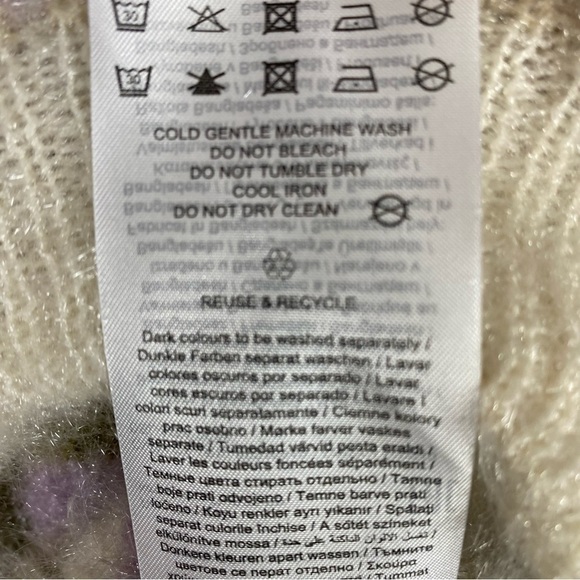 Nwt | Vero Moda Grace Long Sleeve Crewneck Fuzzy Sweater Size Medium - Picture 3 of 9